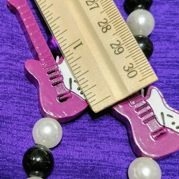 VINTAGE HARD ROCK MARDI GRAS SHIRT/NECKLACE - Picture 3 of 8